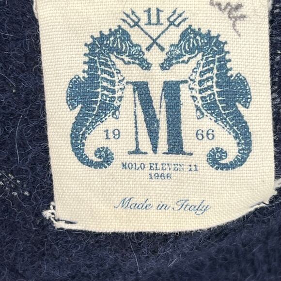 MOLO ELEVEN Italian Made Alpaca Lambswool Woman's Pullover Sweater S OldMoney - Picture 6 of 8